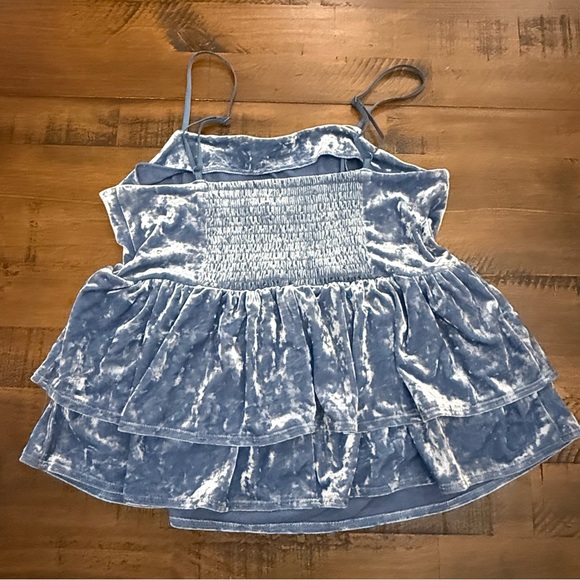 Small Velvet American Eagle Tiered tank‎ adjustable straps - Picture 4 of 6